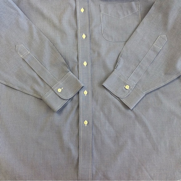 BROOKS BROTHERS Classic Men Long Sleeve Casual Button Down Shirt Sz 16 1/2 -32 - Picture 8 of 14